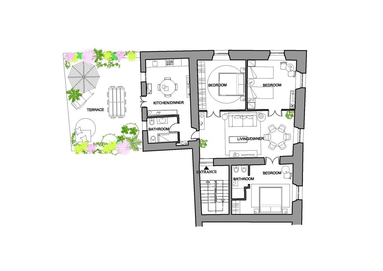Mami'S Home Trastevere Apt With Private Terrace Rom Exterior foto